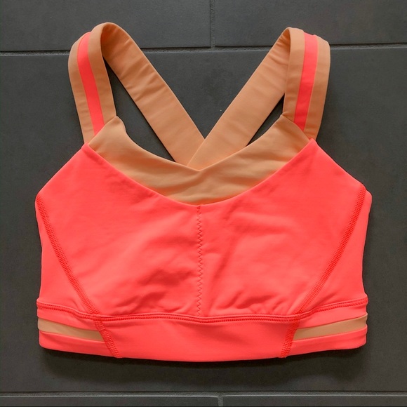 Lululemon Rack Pack Bra Very Light Flare Peach 2 - Picture 4 of 8